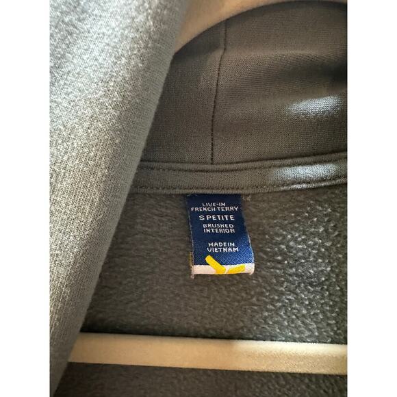 Live-In French Terry Open-Front Cardigan - Petite Small - Picture 3 of 3